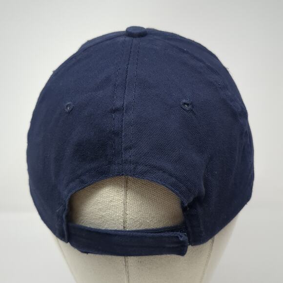 SD Strapback Baseball Cap Blue One Size Adjustable Embroidered Cotton BWM Global - Picture 6 of 10